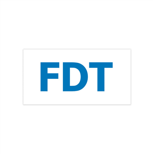 FDT Bumper Sticker - (F**k Donald Trump)