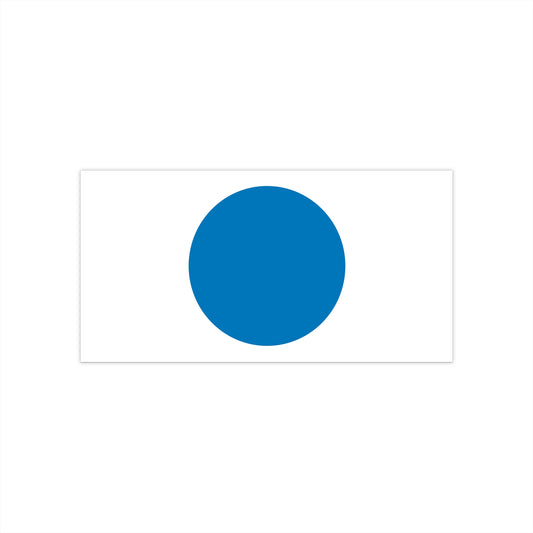 Blue Dot Bumper Sticker - (Blue Dot in a Red Area)